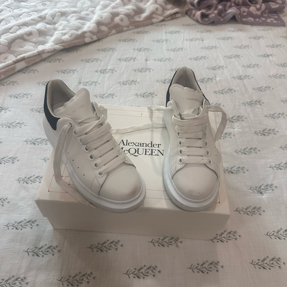 Alexander McQueen White and Black Sneakers